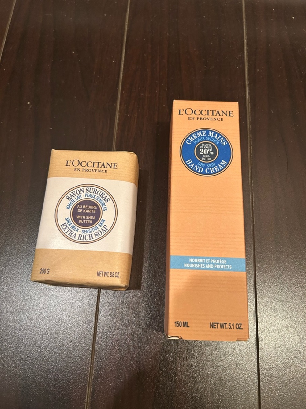 L'OCCITANE Shea Butter Soap 250g & Hand Cream 150ml Set